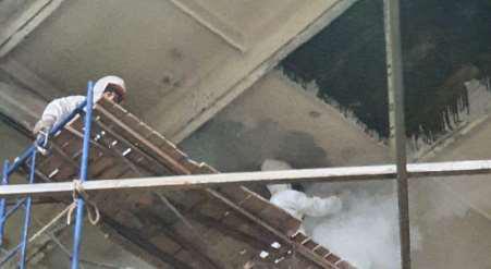 Restoration of damaged carbon roof slabs at the AMT Thermal Power Plant